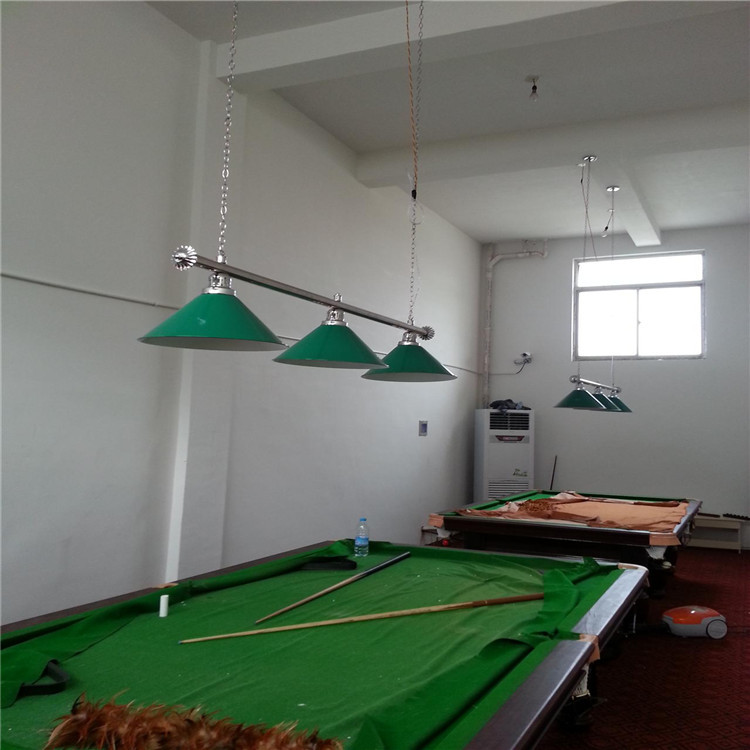 台球灯 九球桌标配台球灯 美式黑八台球灯 台球房专用三头台球灯|ms