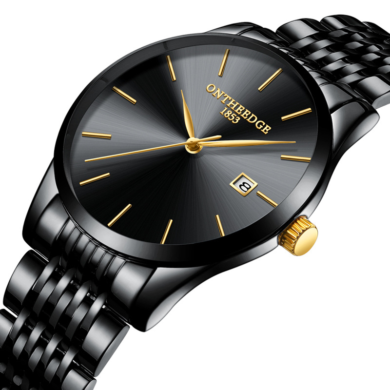 fashionable ultra thin quartz watches stainless steel