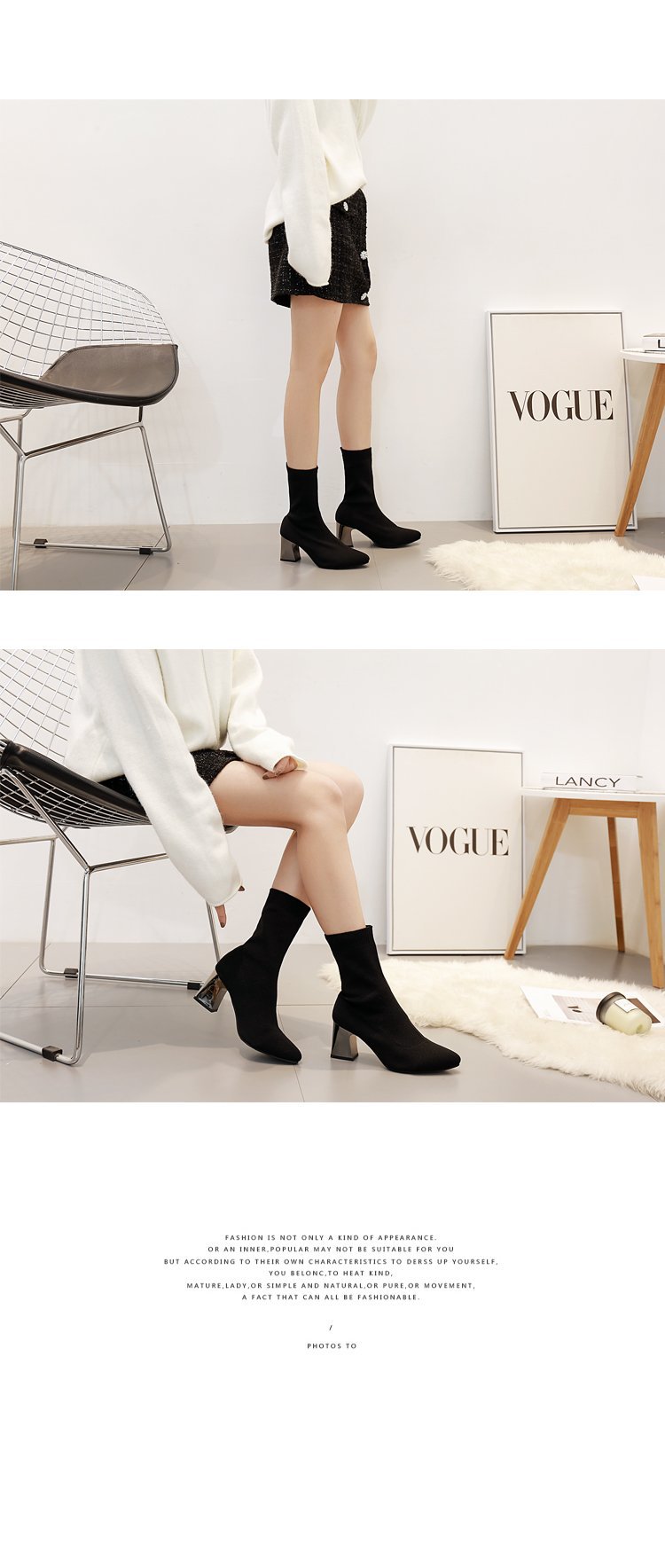 Bottes femme en Tissu - Ref 3355537 Image 13