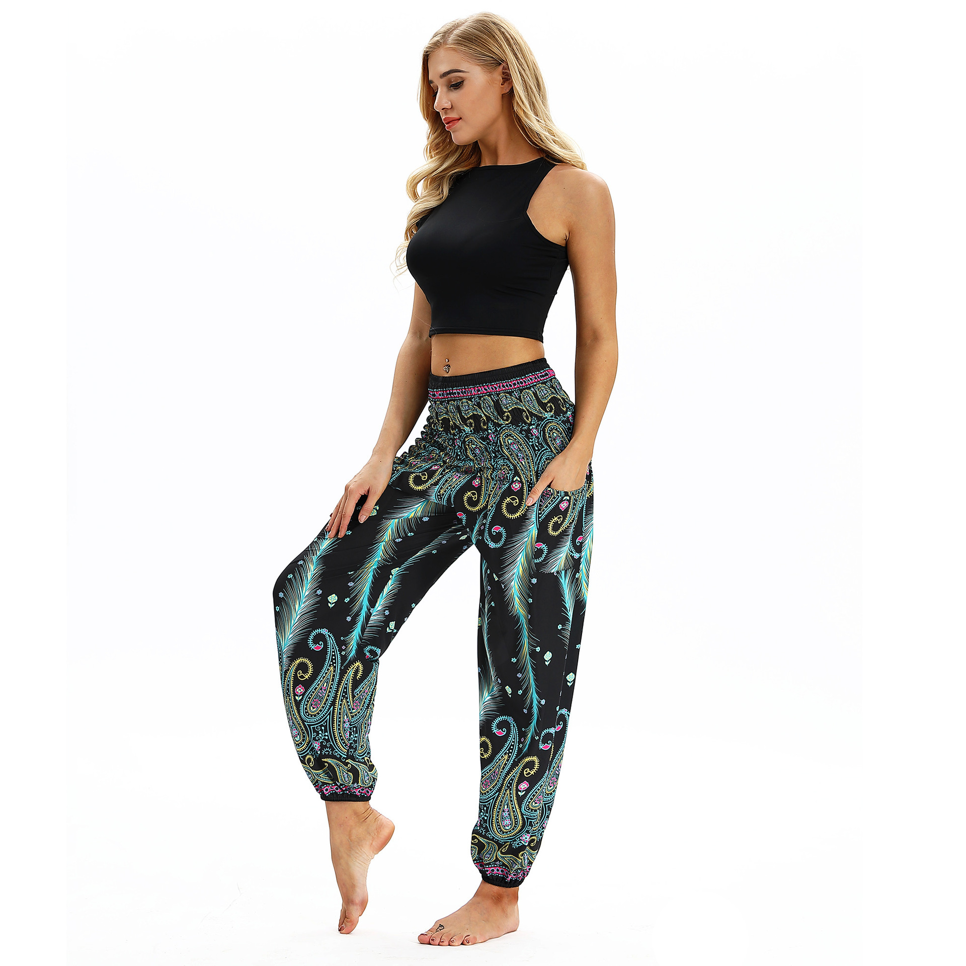 printing loose sports yoga pants Nihaostyle Clothing Wholesale NSMDF67669