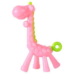 Baby Deer Teether Giraffe Teether Baby Training Chew Toy Soft All Silicone Gummasser