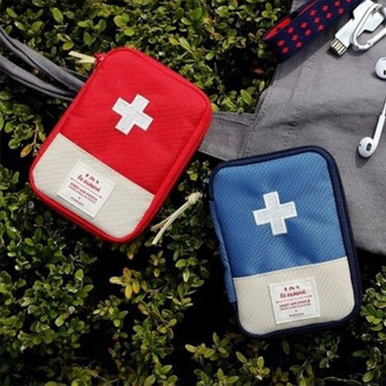 Small medicine bag portable travel portable outdoor first aid kit home medicine package emergency medicine package