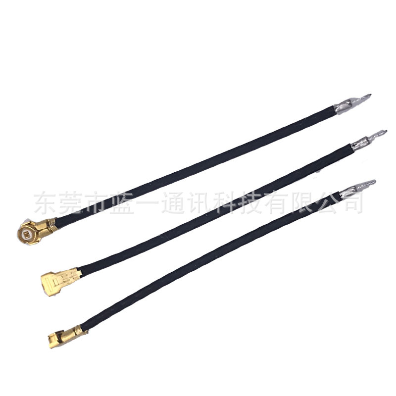 1.13线一端IPEX3代4代剥线镀锡 0.81两端剥线镀锡极细射频同轴线