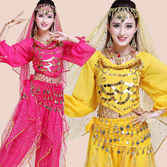 Belly dance practice clothes, performance clothes, Indian dance costumes, stage performance clothes