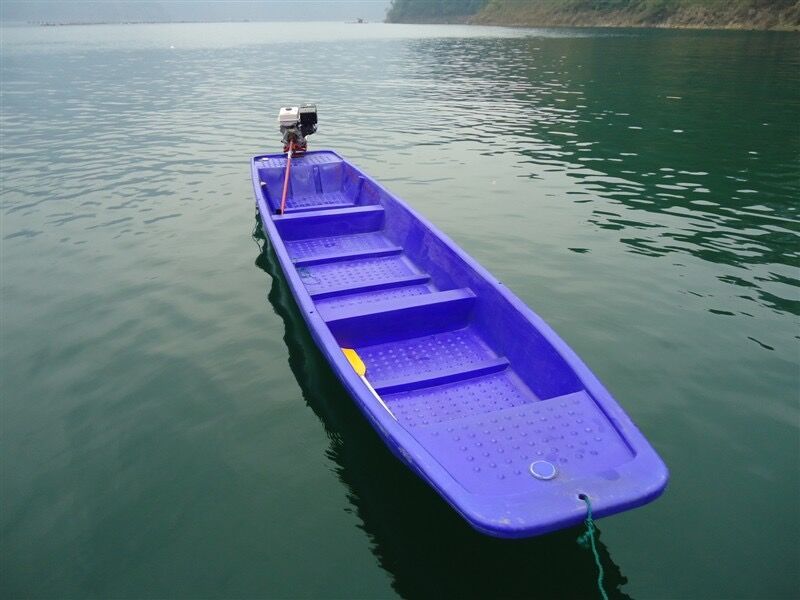 加厚牛筋船3.5米塑料船 户外观光钓鱼船 捕捞打渔船 河道清淤塑料船示例图28