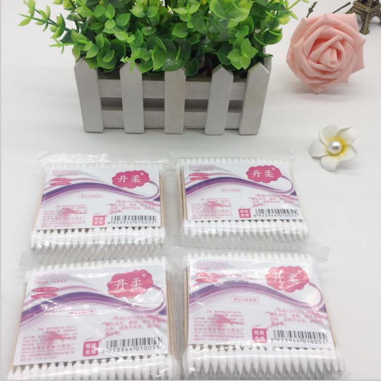 一次性棉签 纹绣棉签 棉棒尖头无尘小棉签化妆美容促销袋装棉签|ms
