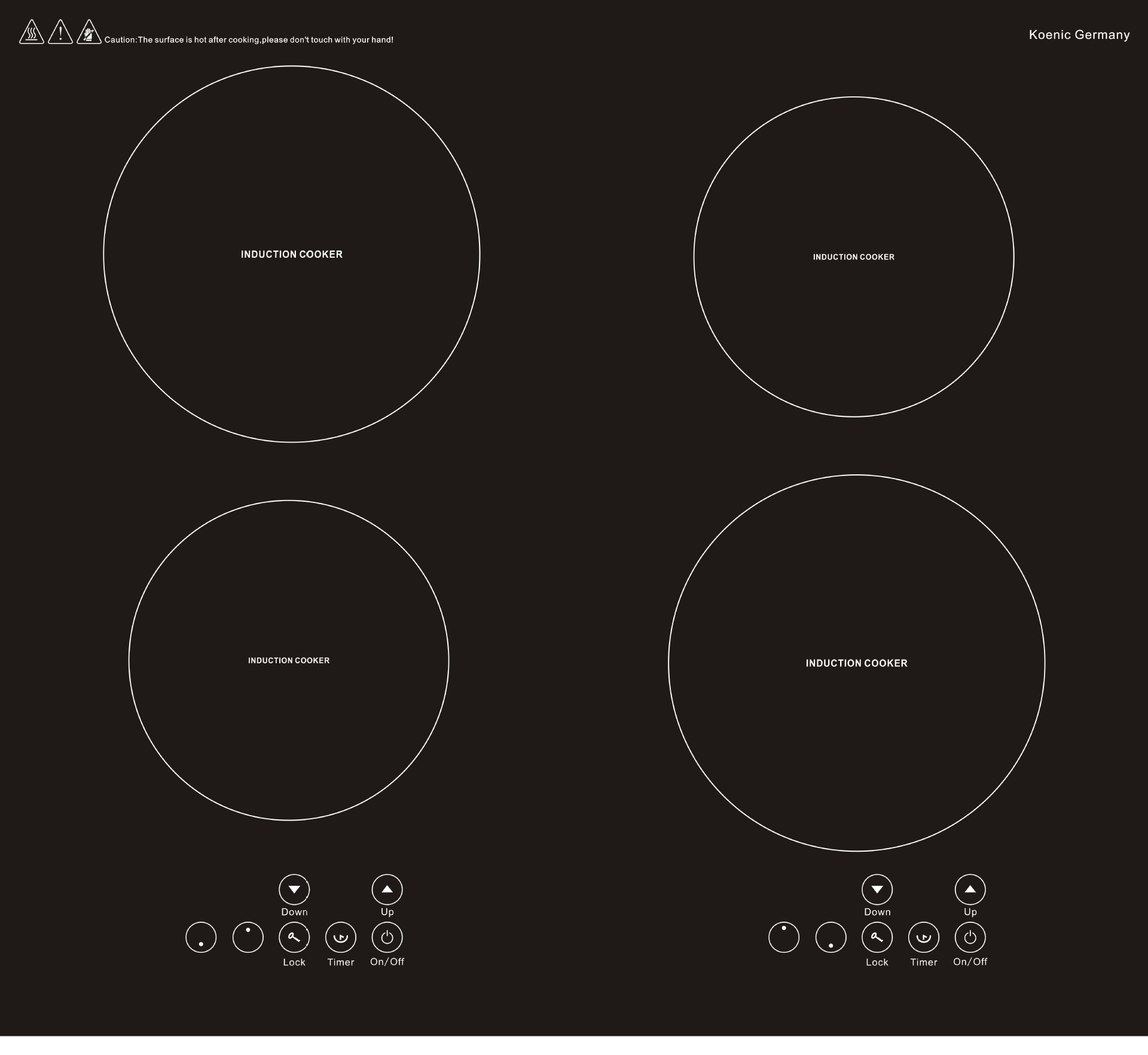 四头炉电磁炉电陶炉组合