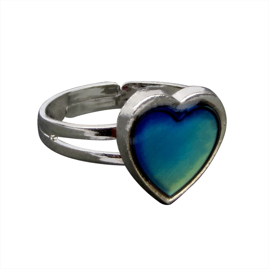 Fashion Heart Color Changing Ring display picture 2