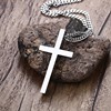 Fashionable black necklace, universal pendant stainless steel, Korean style, simple and elegant design, wholesale