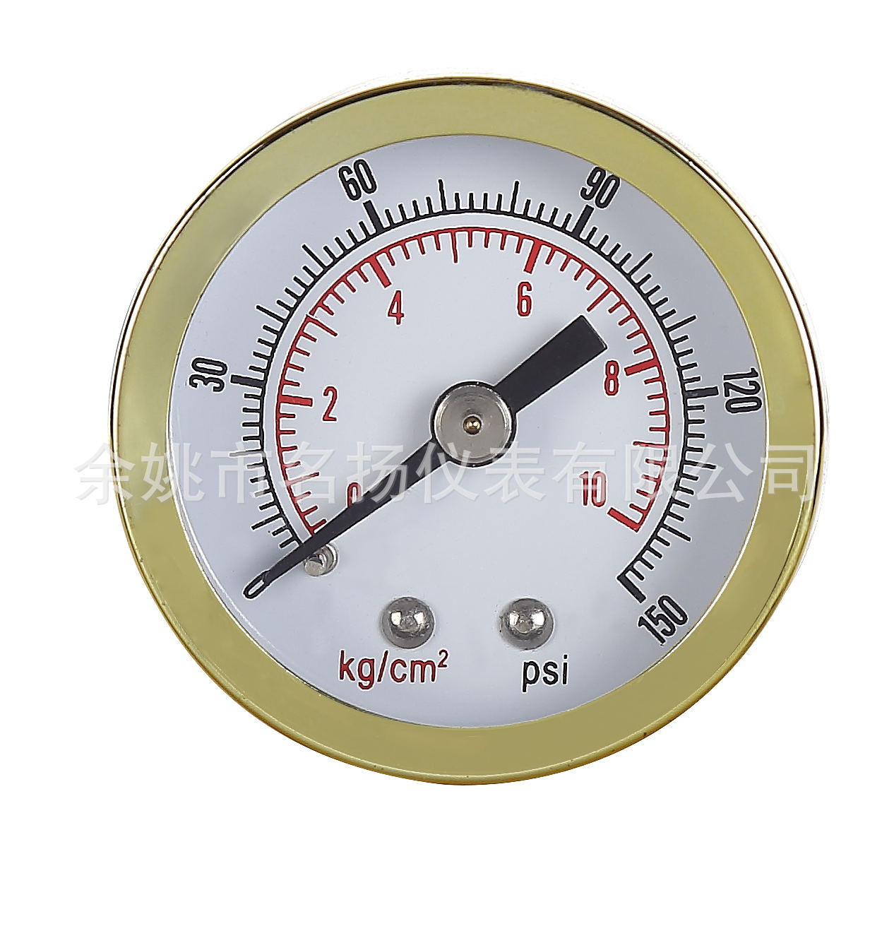 热销供应 y50轴向压力表 金色外壳轴向压力表 轴向压力表定制