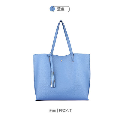 厂家批发女包2018新款韩版时尚女式流苏简约单肩包大容量跨境包包|ru