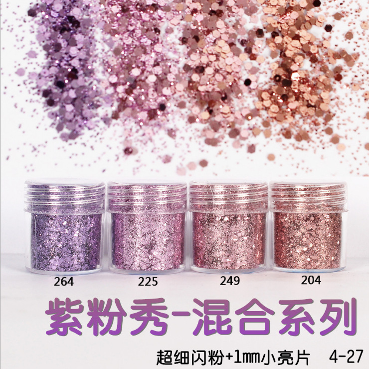 Nagel Glitzer Holografische Dekoration Flocken Glitzer DIY Nailart 3D Pailletten - Bild 22 von 28