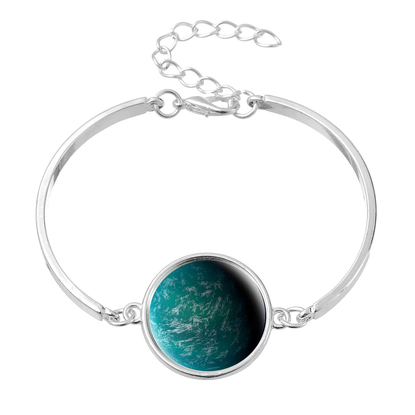 Луна, звёздное небо, модный металлический браслет, 2018 год, Aliexpress, новая коллекция, с камнем, европейский стиль