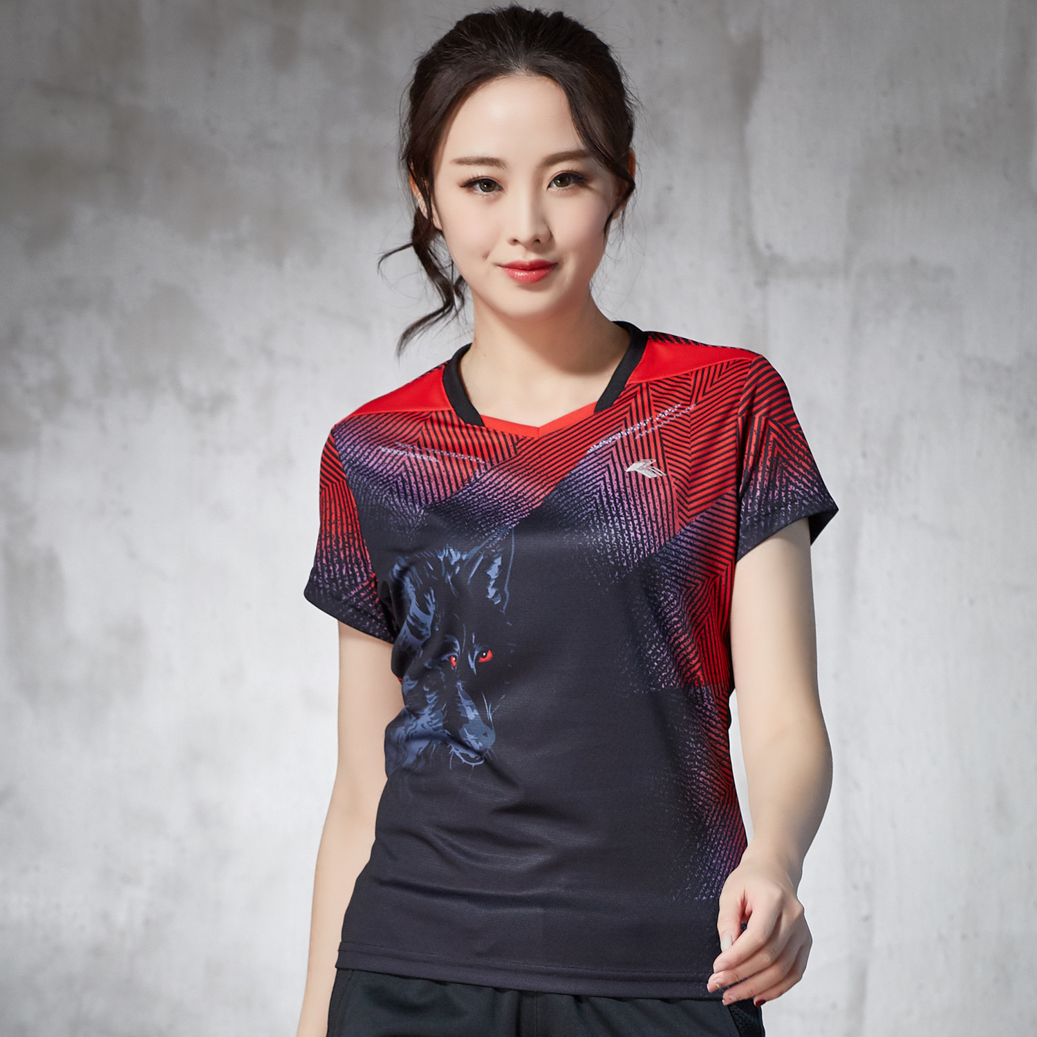 On behalf of Badminton clothing Short sleeved Lovers money ventilation Quick drying Table Tennis Athletic Wear Customizable LOGO
