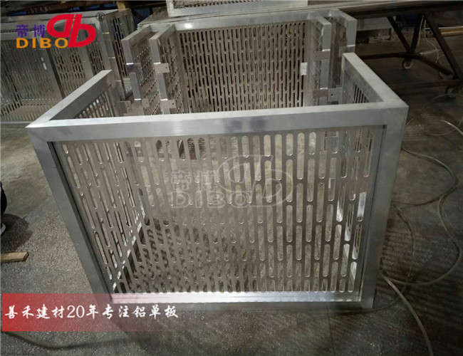 空调外机罩铝合金 铝格栅空调防护罩
