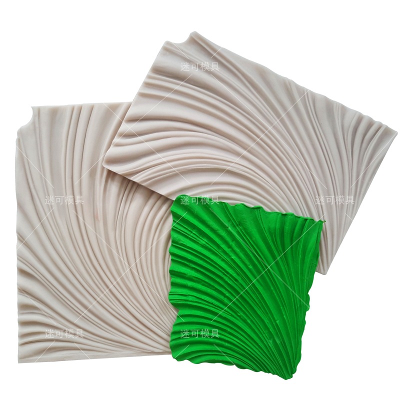 Cola de pescado fondant molde de prensa de silicona ritmo seco hoja clip molde de pastel molde DIY chocolate herramienta para hornear de silicona