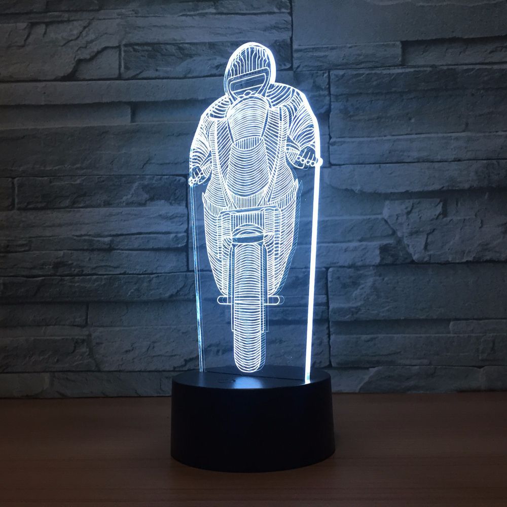 3D立体错觉灯 跨江大桥七彩触摸变色视觉灯 亚克力