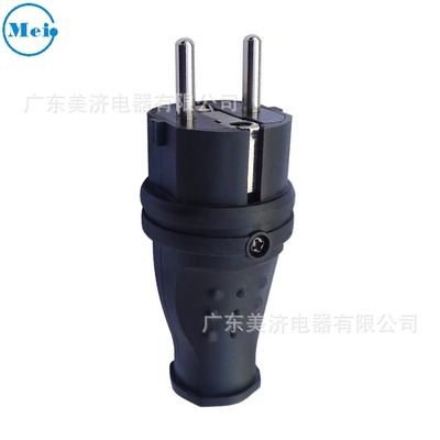 法式橡胶防爆工业插头 德标接线插头 法国橡胶软质工业插头 GP102|ru