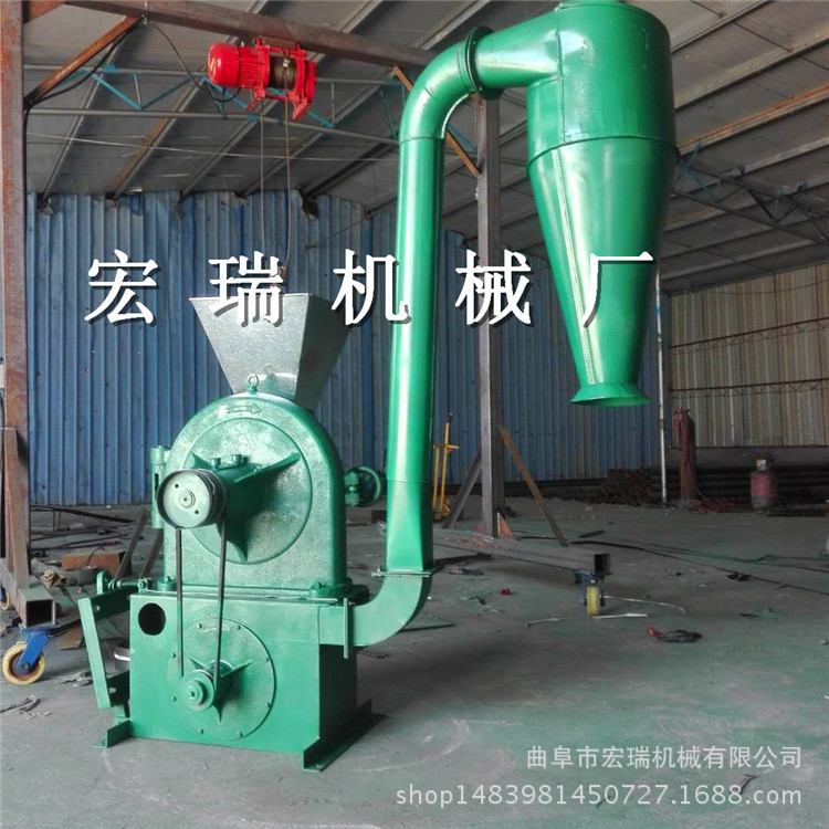 新款玉米饲料粉碎机，齿盘式自吸粉碎机 宏瑞直销粮食加工设备3是