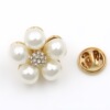 Protective underware, metal brooch from pearl flower-shaped, pin, clothing, accessory, Korean style