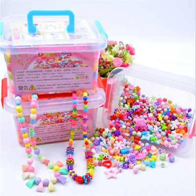 diy Children beaded suit wholesale Fun Beads Vision training Toys for girls Get box-packed