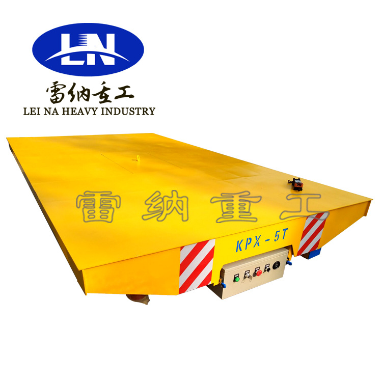 供应5吨物料转运车间蓄电池轨道台车 电动模具平板轨道搬运车