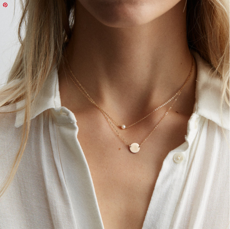 Necklace Classification Wedding, Travel Occasion New Fashion Bohemian Style Clavicle Chain Choker Pearl Multilayer Necklace For Women