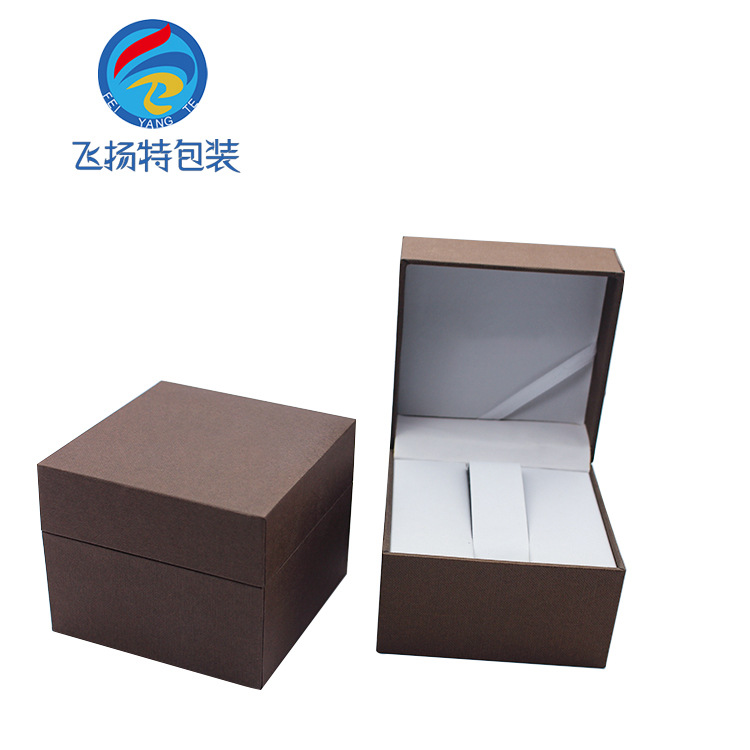 厂家直销 简易塑胶手表盒 烫印手表包装盒 礼品盒纸盒包装盒定制