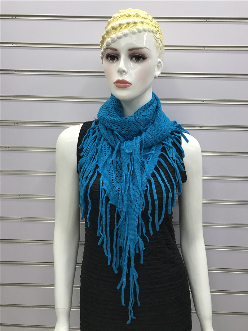 Women's Fashion Solid Color Artificial Wool Tassel Shawls display picture 37