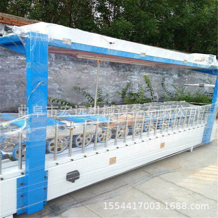 L门套扣线踢脚线包覆机 竹木纤维护墙板覆膜机 木塑型材贴膜机