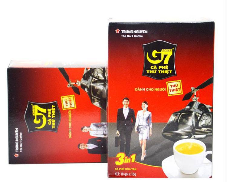 中原G7咖啡3合1经典原味即速溶咖啡粉288g/24盒整箱批发