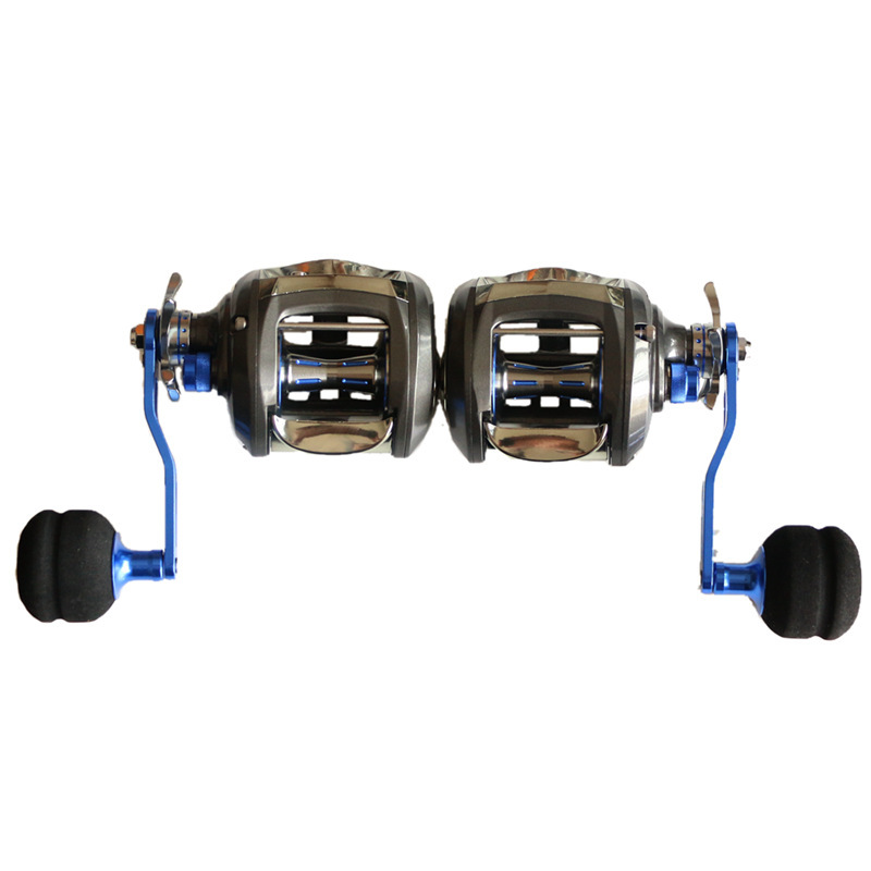 Transfronterizo TWIN FISH pesca en el mar de metal ancho gota de agua TF500R/L gran capacidad 10KG fuerza de frenado carrete de pesca