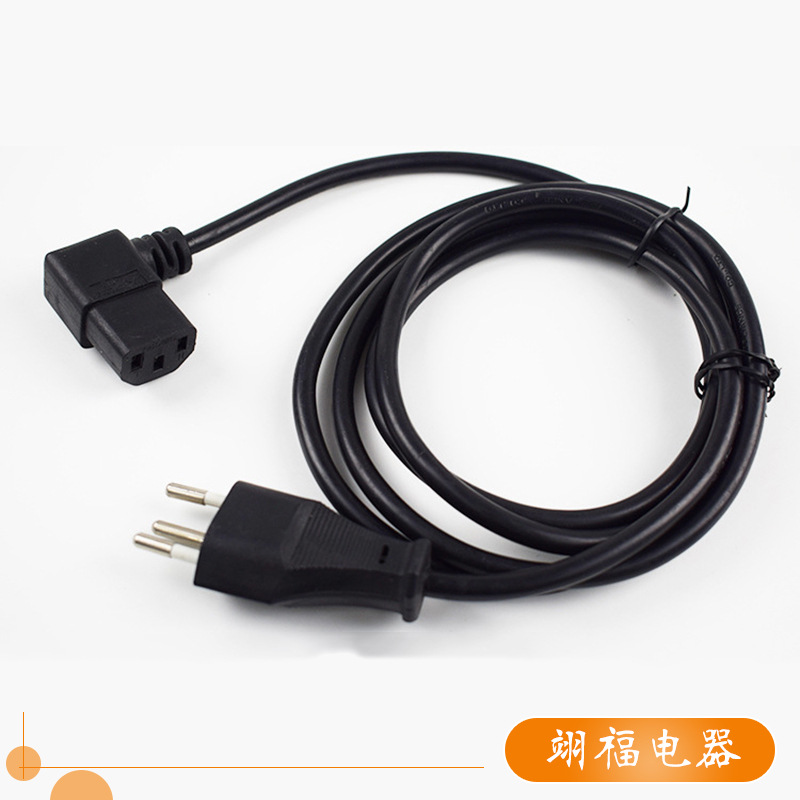 厂家供应电源线 三芯橡胶耐热阻燃电源线插头 各类家用电器电线