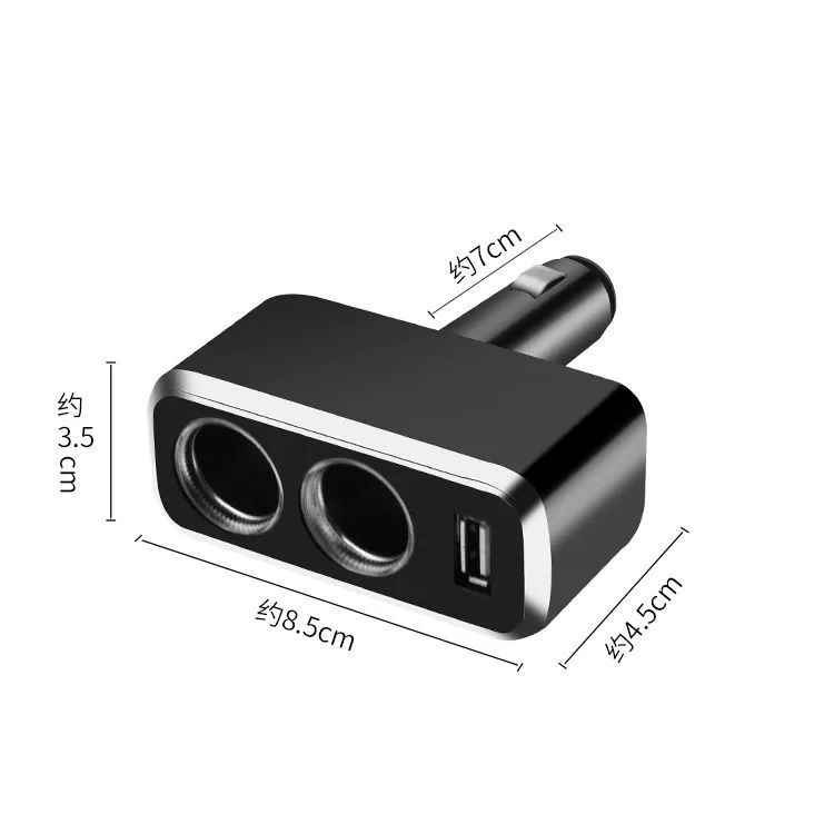 Шу́нвэй точка один точка два USB-распределитель питания 90° с вращающимся двигателем зажигалки USB автомобильная зарядка SD-1909