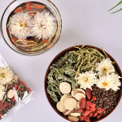 金银花枸杞甘草茶组合花茶 清新下火花草茶 oem代加工菊苣栀子茶