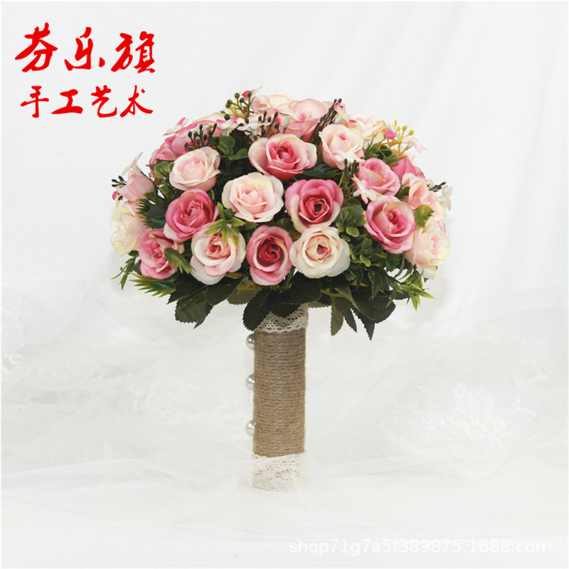 Wedding dress Studio Photography photograph prop bride Hand tied bouquet marry new pattern simulation Korean wedding Bouquet of flowers rose