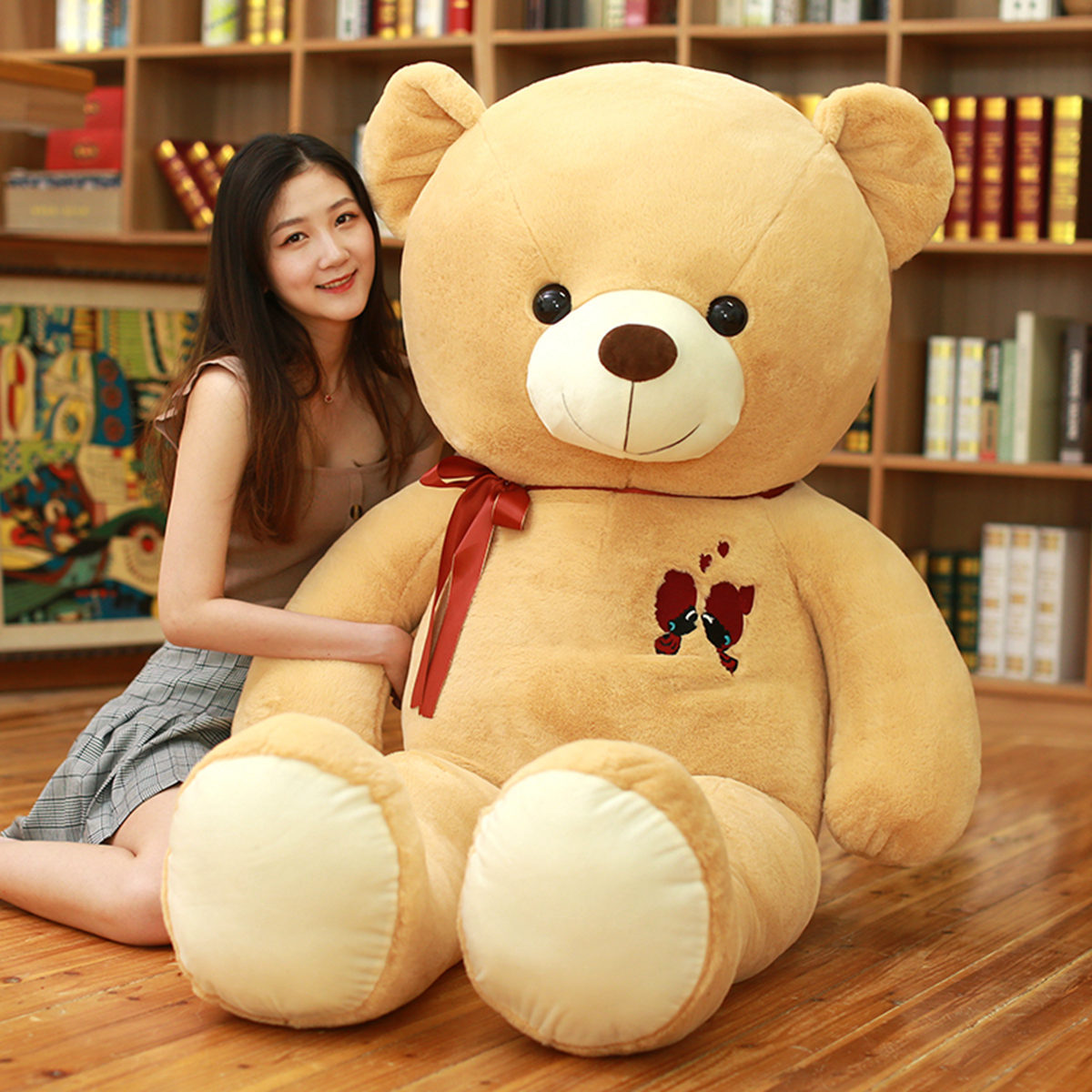 Wholesale couple bear ribbon bear teddy...