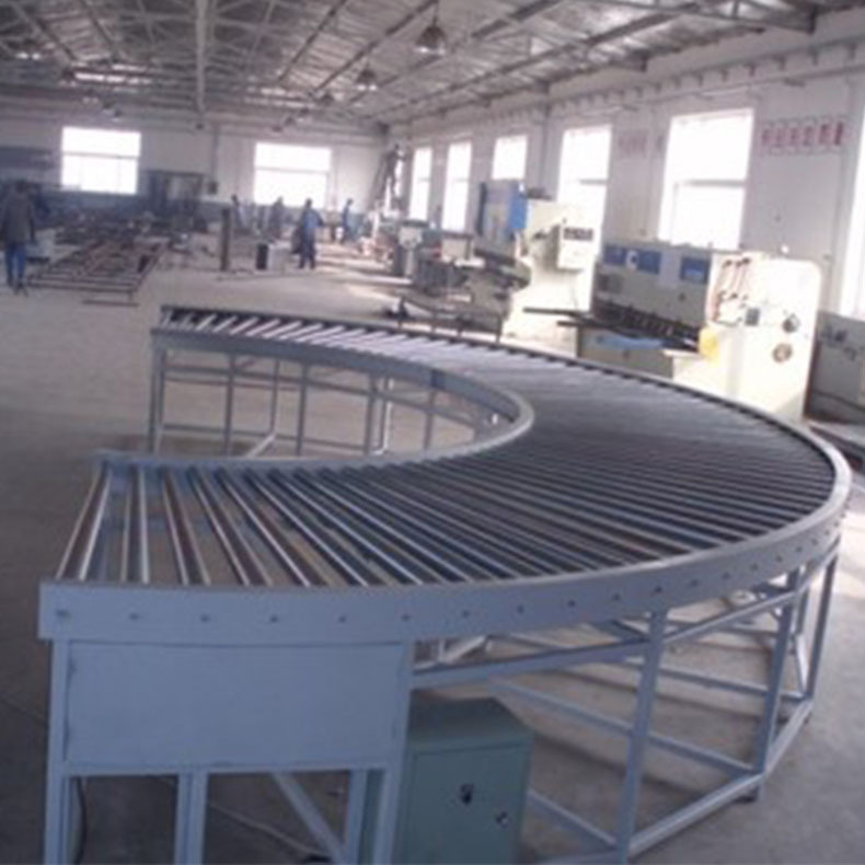 厂家直销按需制作转弯输送带 爬坡传送带 滚筒传输机 生产线输送