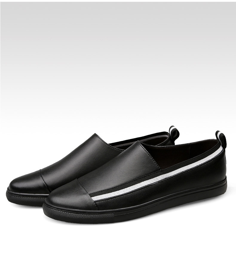 Chaussures pour hommes Été Nouvelles chaussures en cuir de vache pour hommes Chaussures décontractées à la mode coréenne Chaussures grande taille_voghion.com
