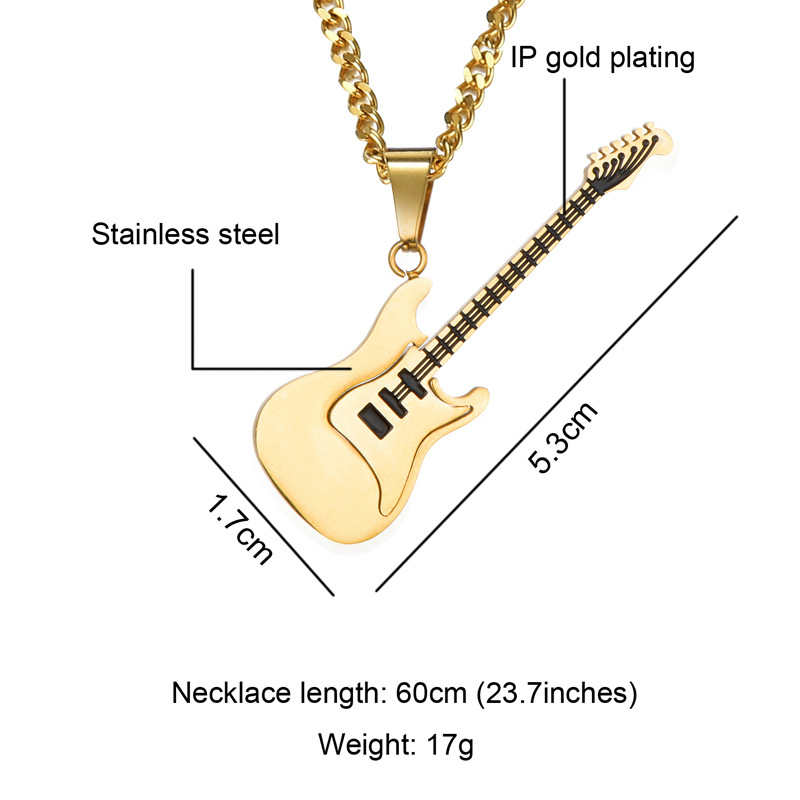 Guitar Pendant Necklace