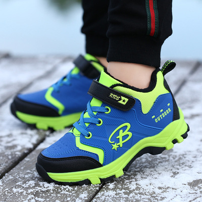 运动鞋男童鞋棉鞋秋冬季2020新款小学生男孩儿童棉鞋加绒保暖童鞋|ms