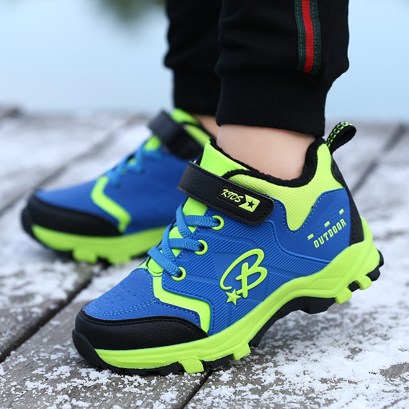 运动鞋男童鞋棉鞋秋冬季2020新款小学生男孩儿童棉鞋加绒保暖童鞋|ms