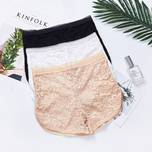新款蕾丝花边镂空三分打底裤大码外穿短裤双层蕾丝防走光安全裤