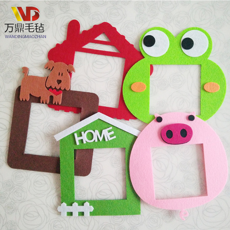 厂家直供防潮防污涤纶毛毡开关贴 彩色创意图案毛毡开关贴