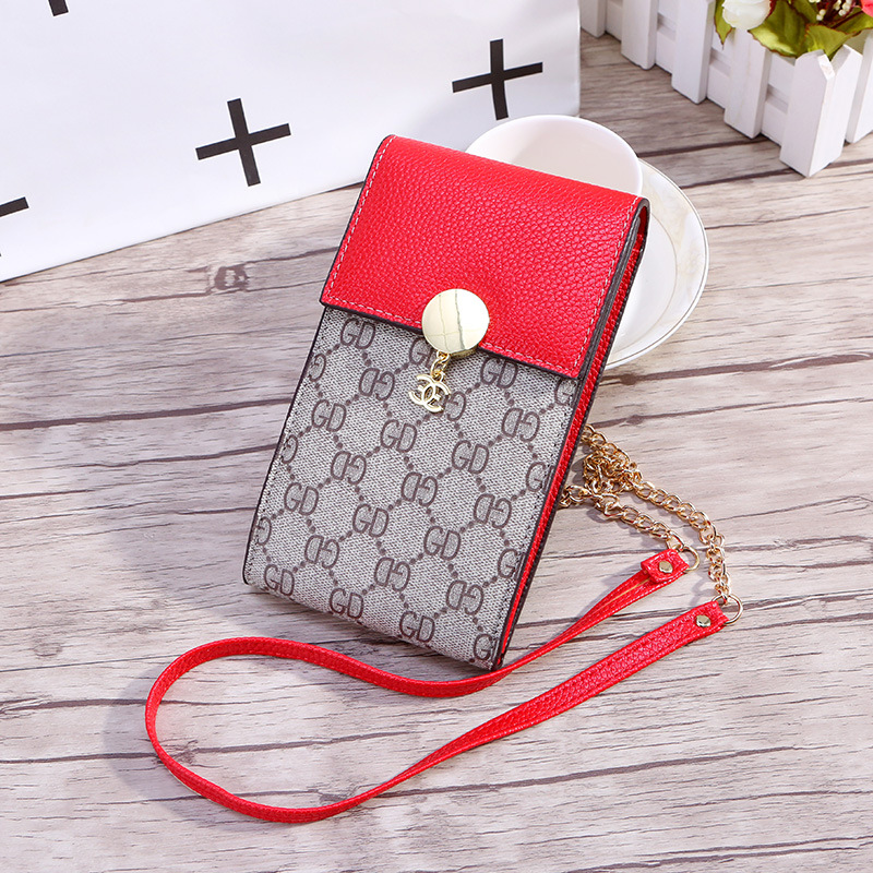 2020新款夏季复古链条女士钱包韩版搭扣斜挎包单肩包女百搭手机包|ms