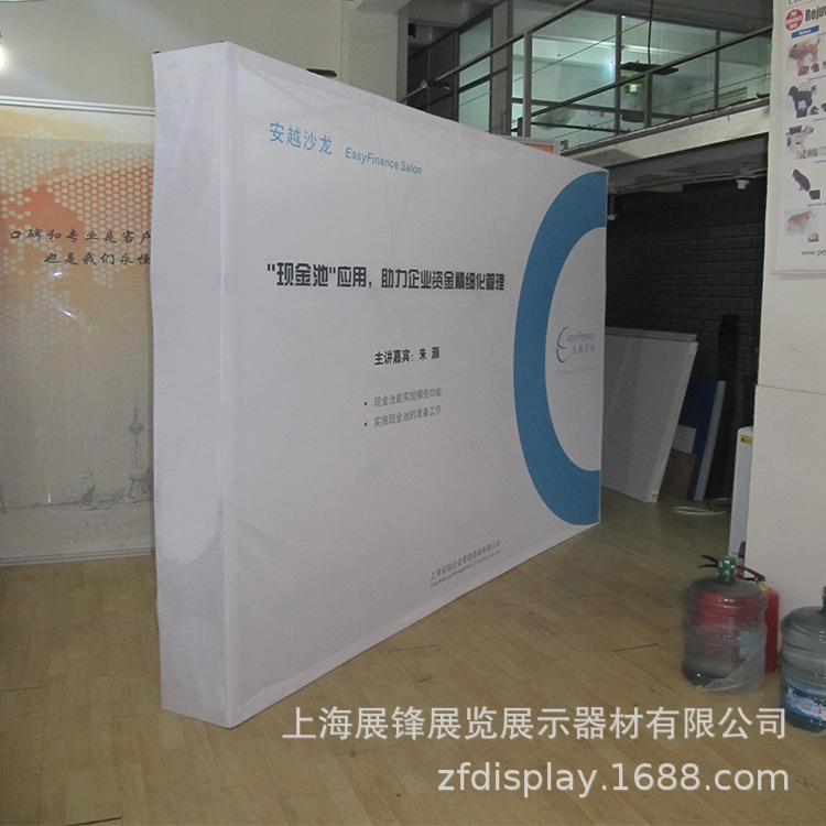 上海布展架 子母扣拉网制作一体式布拉网热转印画面制作