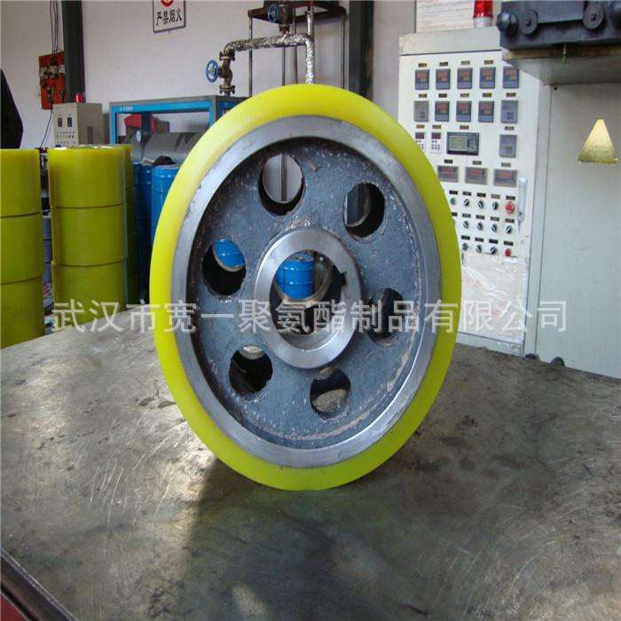 供应湖北黄石车轮，导轮，行走轮，摩擦轮聚氨酯包胶加工