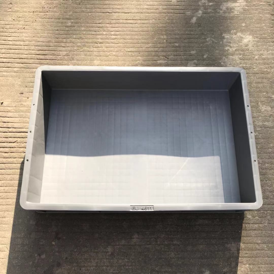 加厚塑料EU周转箱300*200*120灰色蓝色欧标汽车配件箱工具物料箱