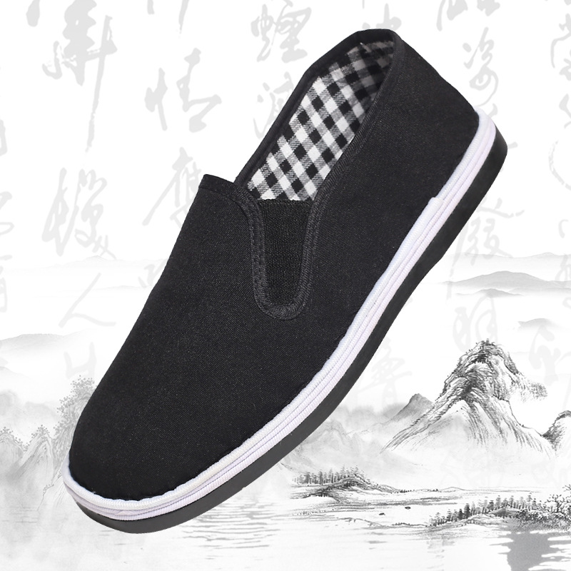 Classic style Old Beijing cloth shoes manual Cotton Cloth shoes ventilation Casual shoes Flat bottom non-slip Single shoes