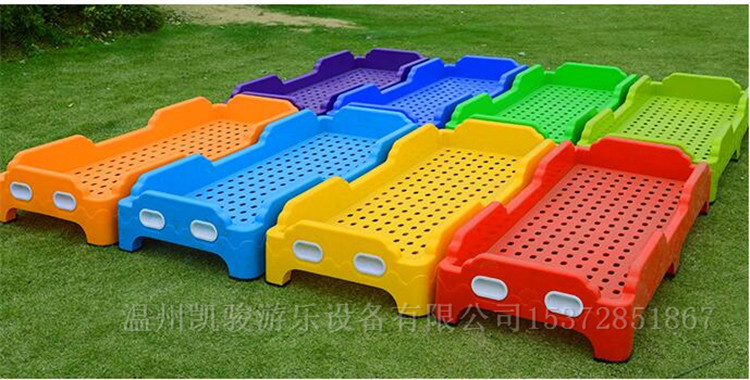 Factory wholesale kindergarten bed plastic lunch bed special children's bed single stack bed elementary school student bed wholesale
